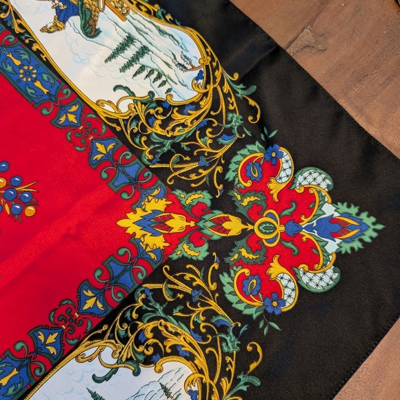 Vintage Avon 1970's Christmas Sleigh Ride Scarf - Picture 6 of 9